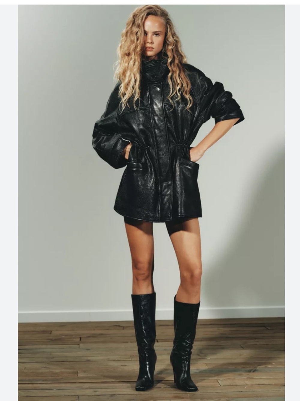 Pristine Vintage Danier Hooded Leather Jacket